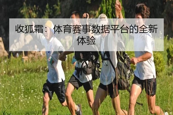 收狐霜：体育赛事数据平台的全新体验
